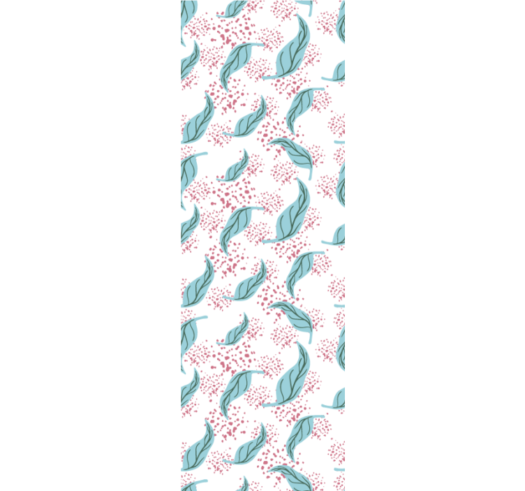 现代盲人蓝色花瓣泼墨效果 - TenStickers