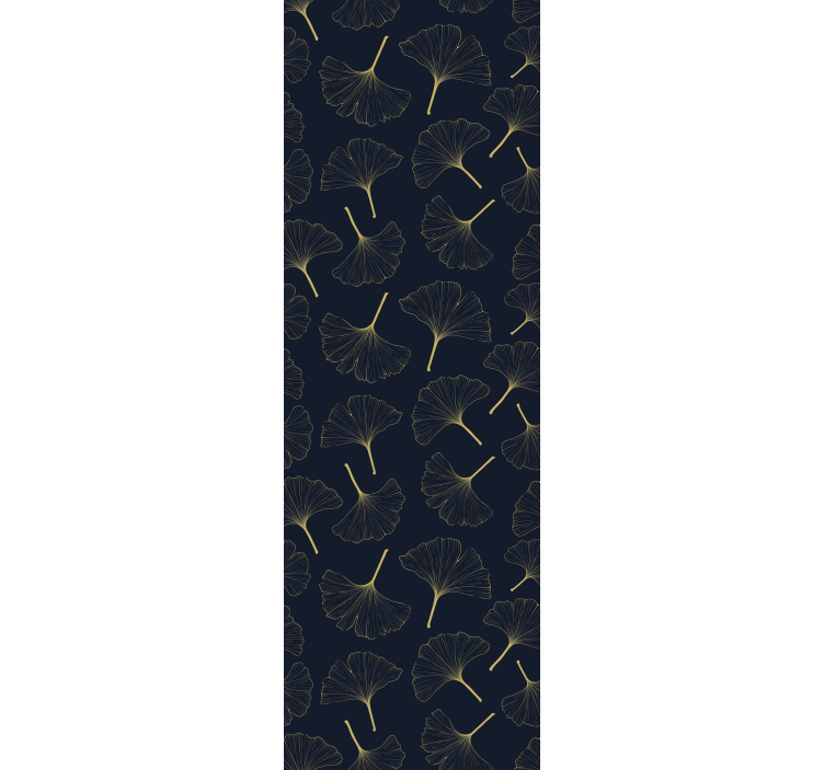 现代盲人3d金色银杏叶 - TenStickers