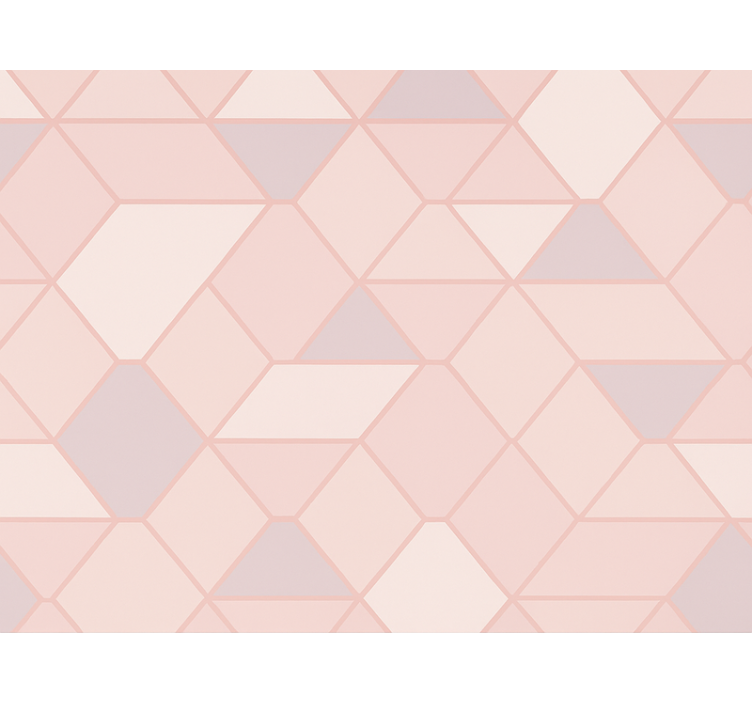 盲人粉色现代抽象粉色图形 - TenStickers