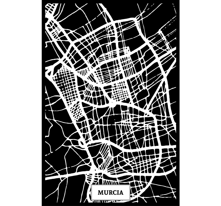 盲人客厅设计：穆尔西亚地形图 - TenStickers
