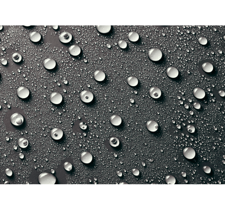 盲人黑色灰色浴室背景墙壁壁画有水泡 - TenStickers