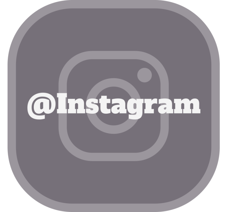 盲人灰色 你的instagram - TenStickers