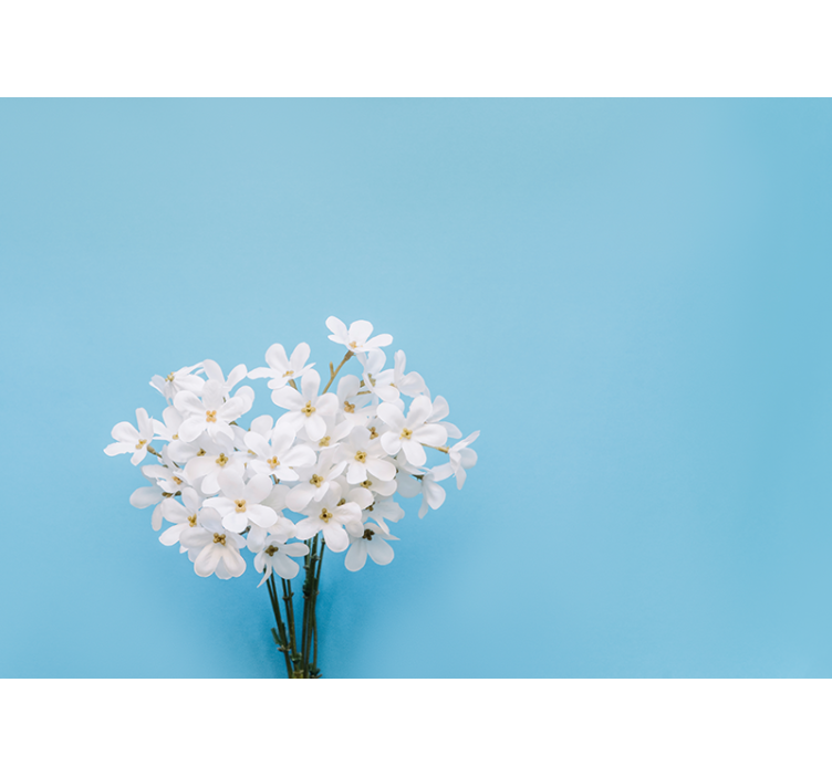 盲人蓝色贾兹敏蓝色背景 - TenStickers