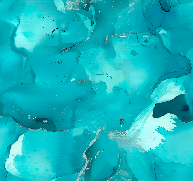 盲人蓝色蓝色波浪 - TenStickers