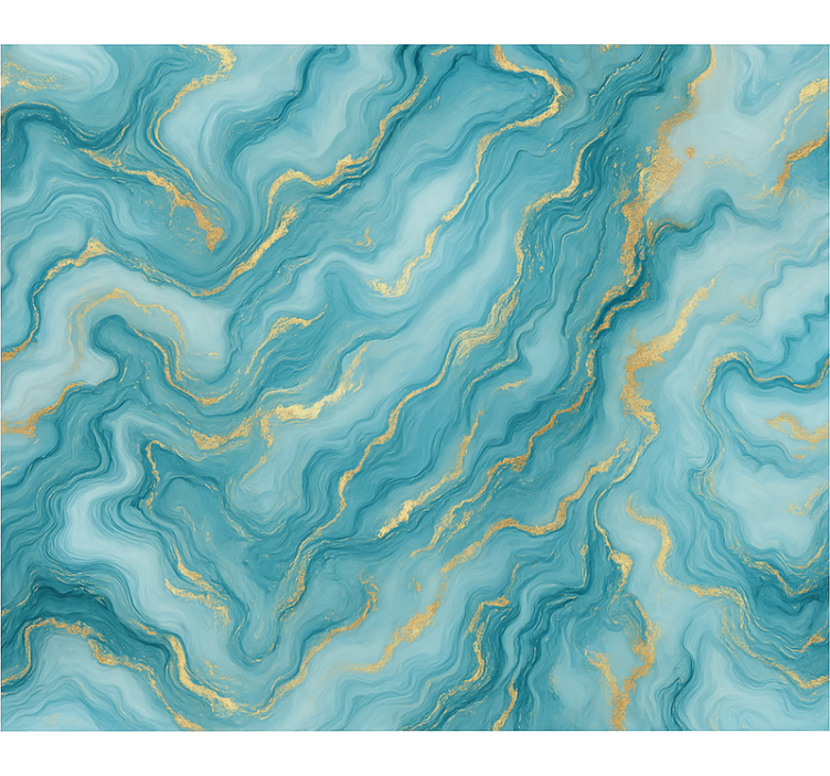 盲人蓝色浅蓝色大理石 - TenStickers