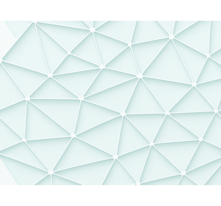 盲人蓝色抽象三角形设计 - TenStickers