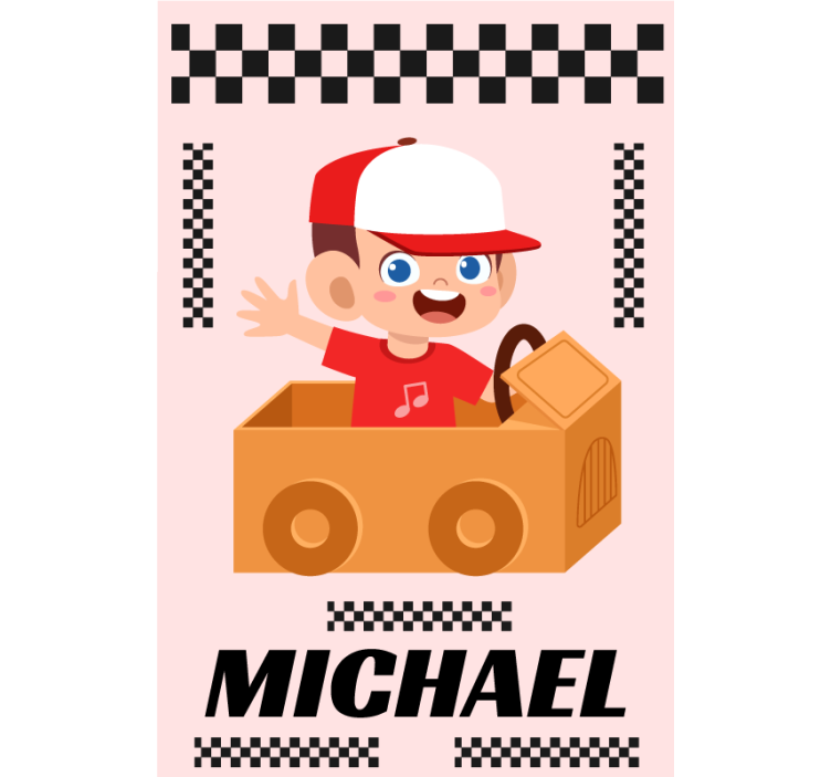 个人化的卷簾 动画赛车冒险 - TenStickers