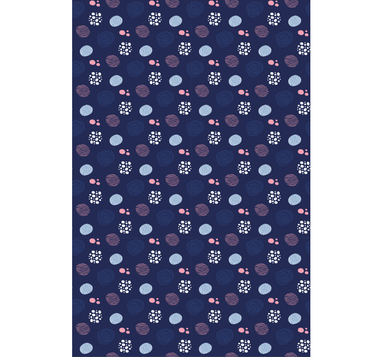 蓝色设计青少年卷簾 - TenStickers