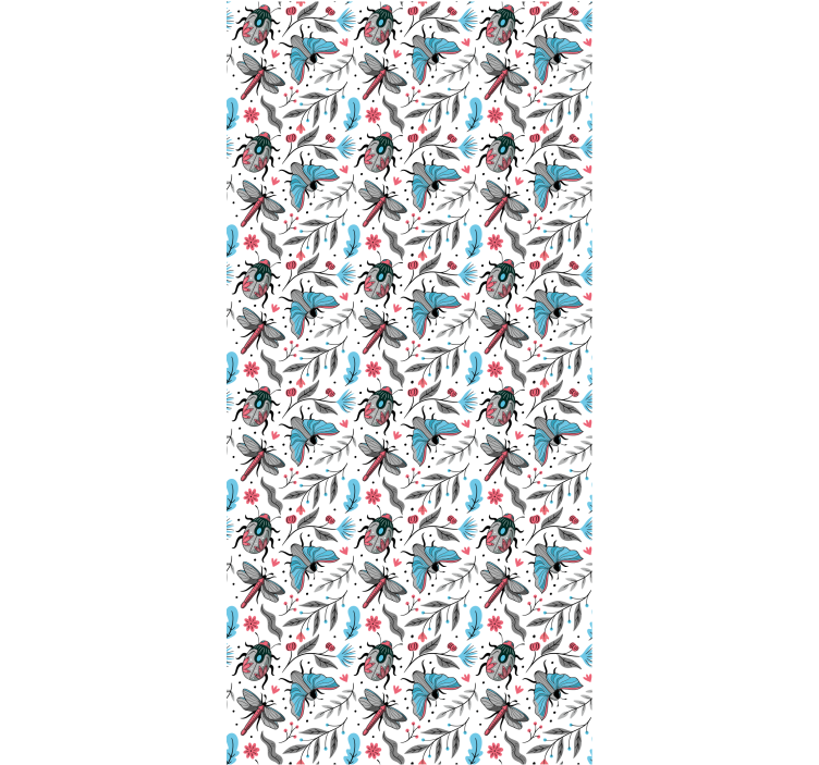 盲人花草与飞虫及植物 - TenStickers