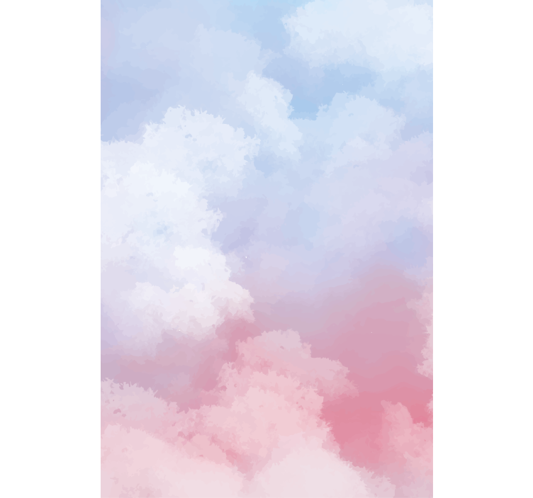 手绘天空云彩主卧室卷簾 - TenStickers