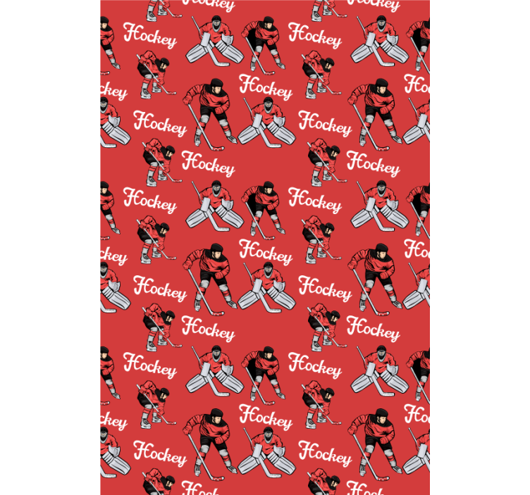 运动盲区冰球运动员印刷图案 - TenStickers