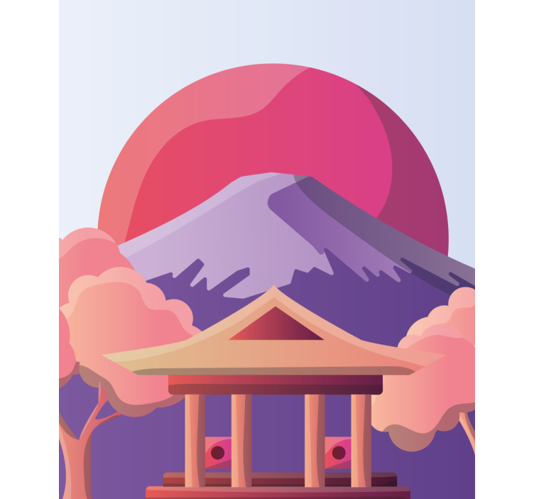 其他百叶窗山地风景场景 - TenStickers