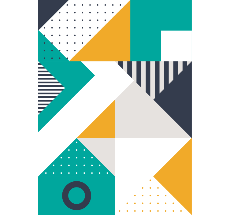 现代盲人几何图案混合 - TenStickers