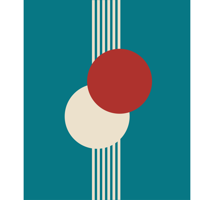 现代盲人几何圆形构图 - TenStickers