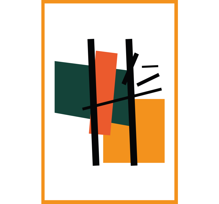 现代盲人几何块组合设计 - TenStickers