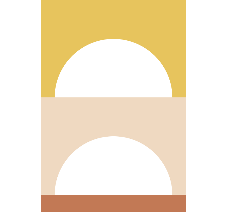 现代盲人升起的太阳圆圈 - TenStickers