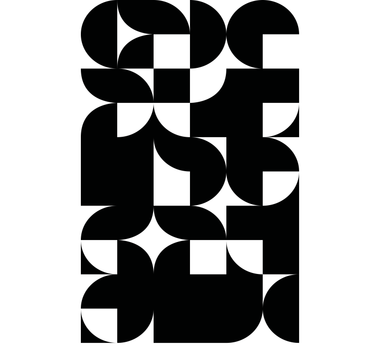 现代盲人充满活力的几何排列 - TenStickers