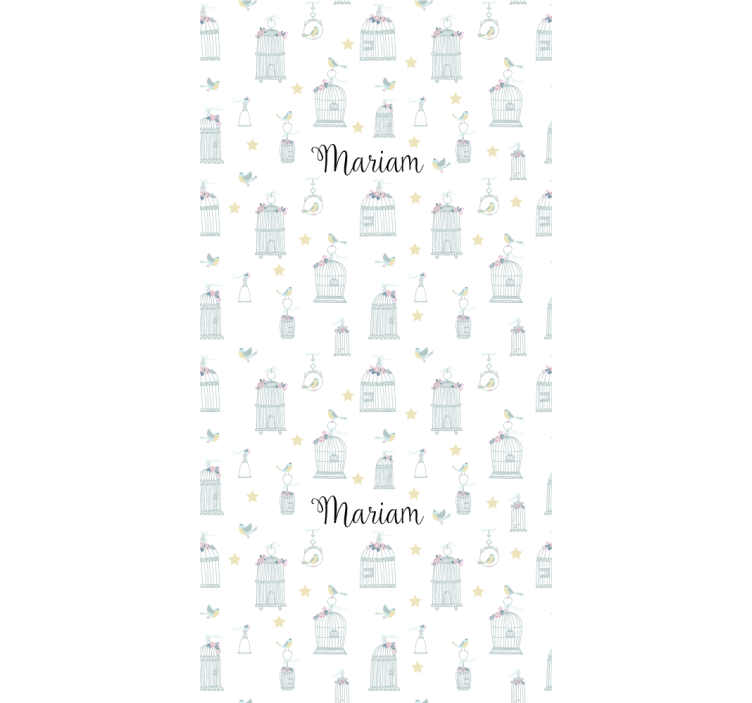 盲人苗圃定制鸟笼带名字 - TenStickers