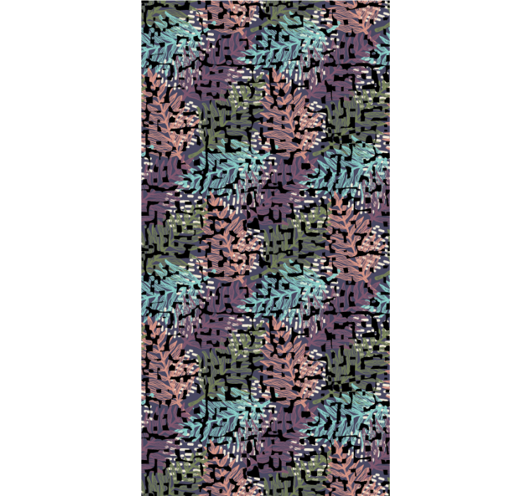 盲人花草的叶片图案设计 - TenStickers