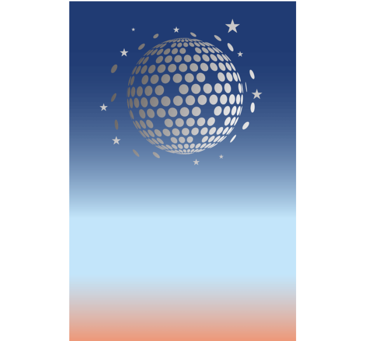 原有的盲人抽象迪斯科视角 - TenStickers