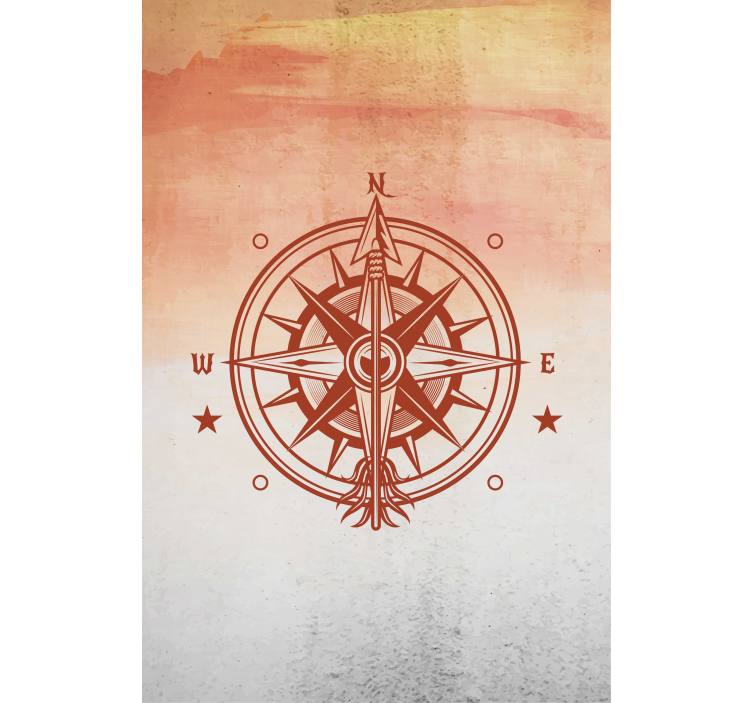 带世界地图的盲人指南针导航 - TenStickers