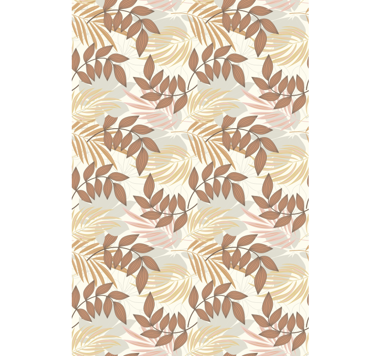 盲人花草精致叶子图案 - TenStickers