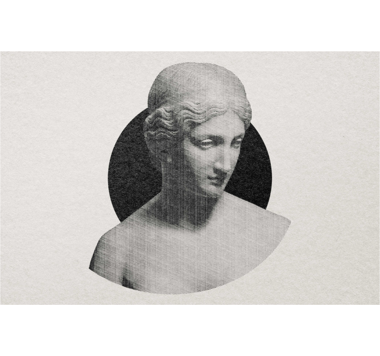 图案化的盲人传统雕塑胸像 - TenStickers