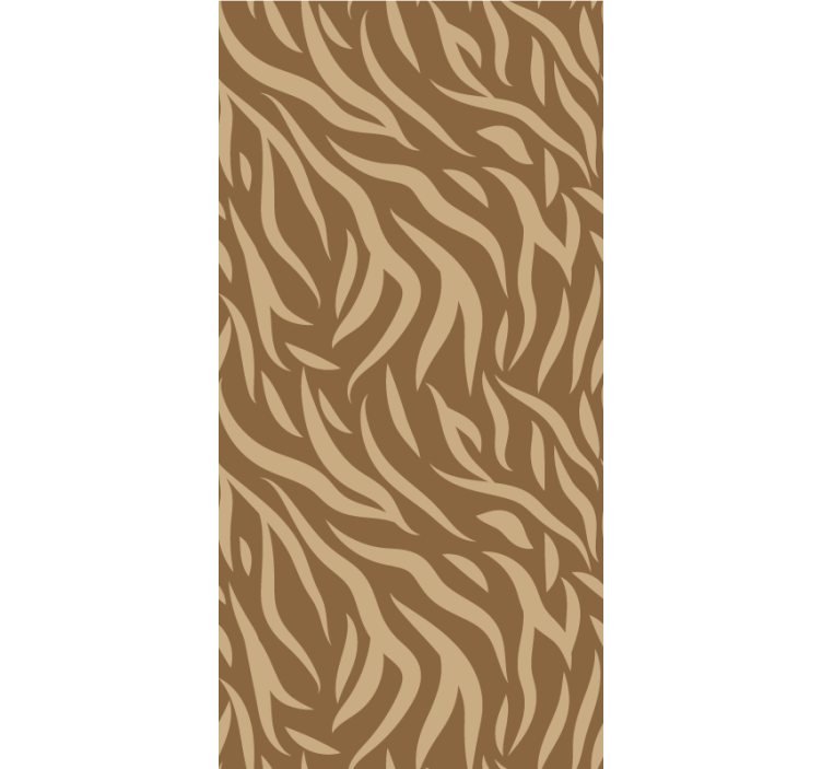 棕色和米色虎皮儿童卷簾 - TenStickers