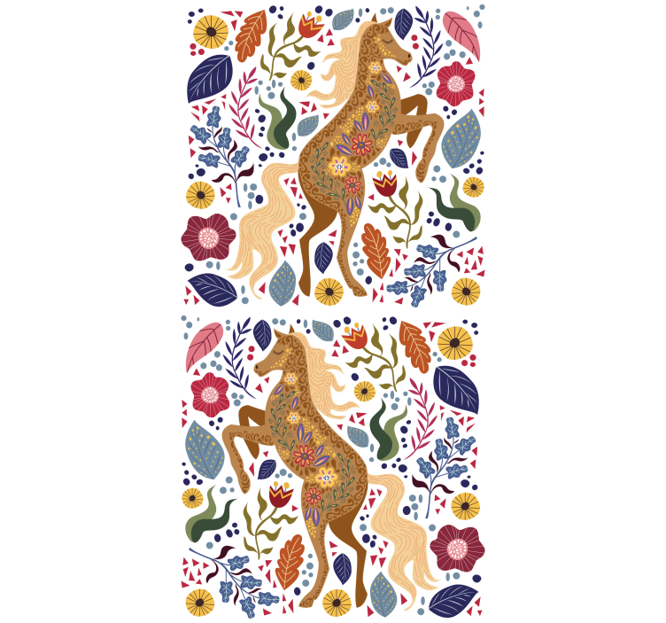 盲人宠物壮丽马匹剪影 - TenStickers