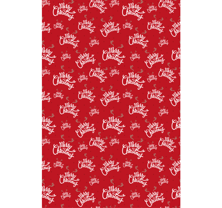 盲目用文字快乐圣诞图案 - TenStickers