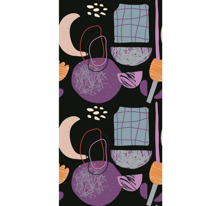 现代盲人抽象形状图案 - TenStickers