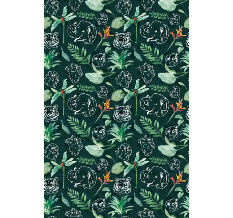 盲人宠物动物素描花卉 - TenStickers