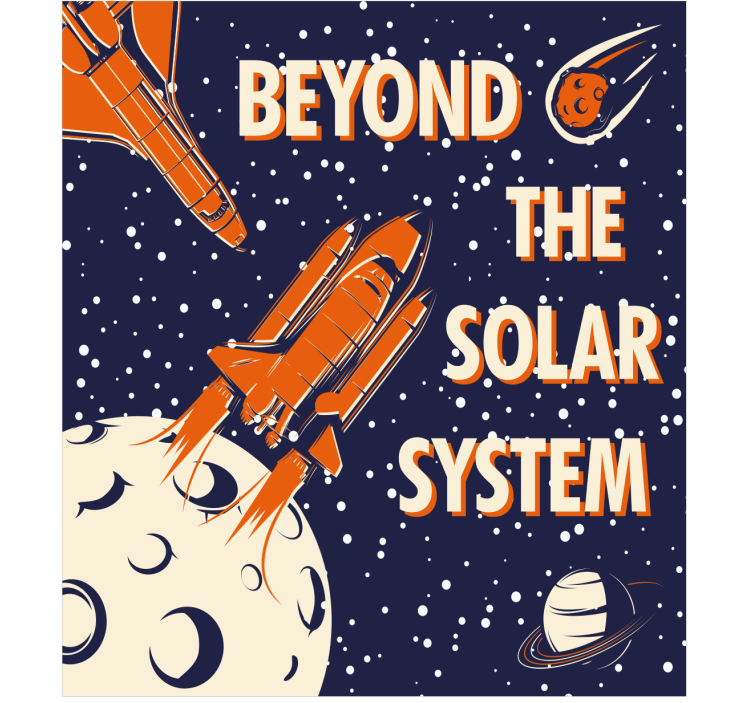 极客盲探索太空的冒险 - TenStickers