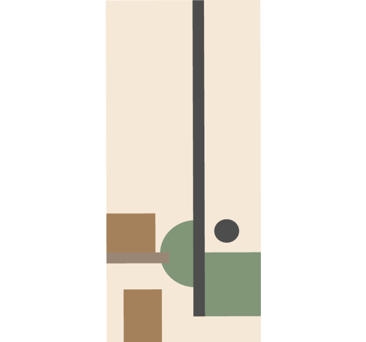 现代盲人几何抽象构成 - TenStickers