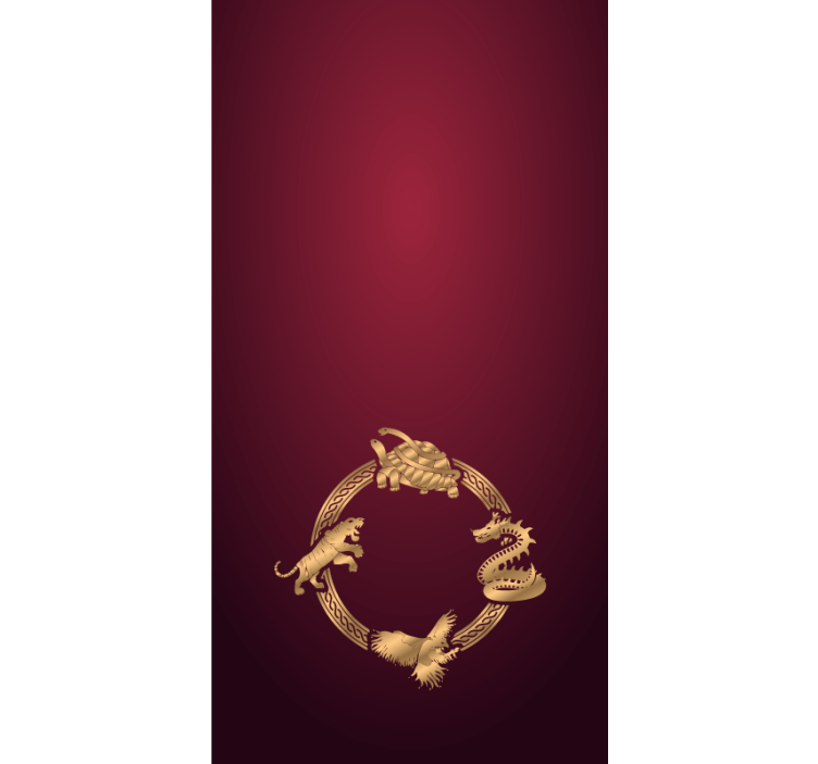 盲人宠物华丽金色生物 - TenStickers