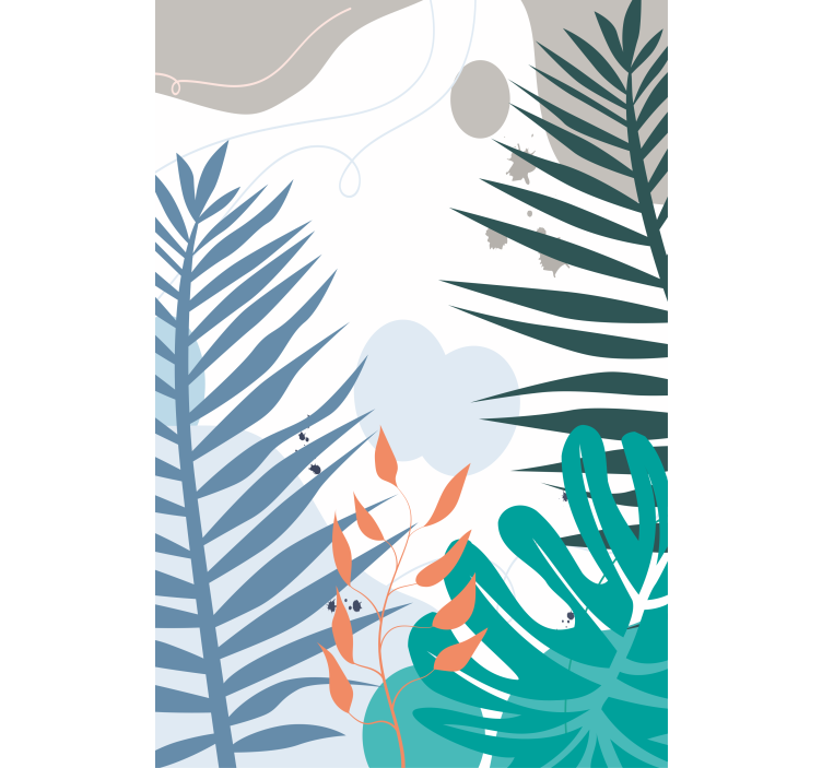 盲人花草热带大叶植物 - TenStickers