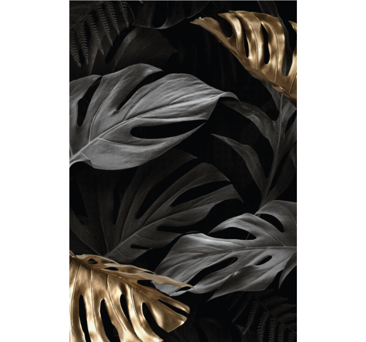 优雅的热带树叶主卧室百叶窗 - TenStickers