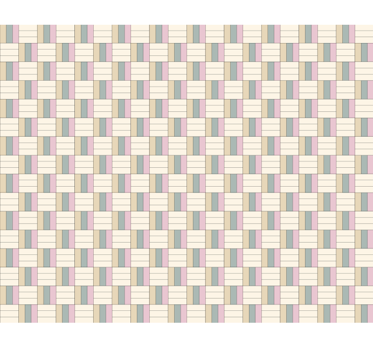 纹理和图案的盲人几何主题构图 - TenStickers