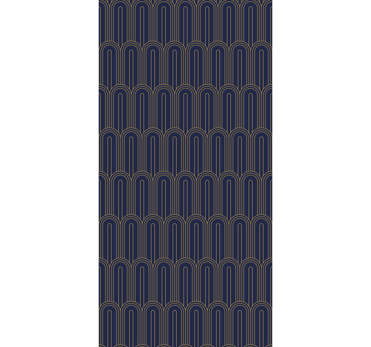 优雅的盲人现代金色拱门 - TenStickers