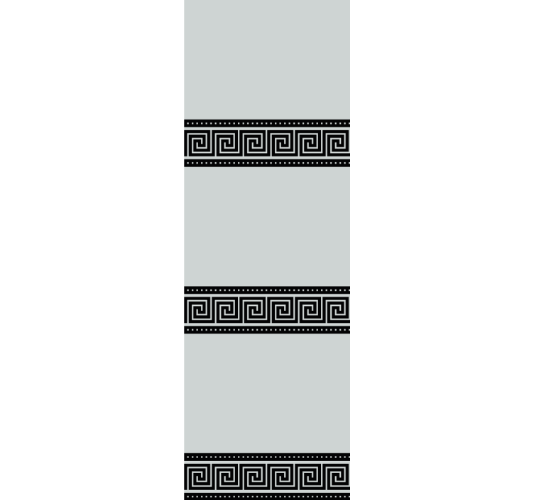 优雅的盲人几何黑色图案 - TenStickers