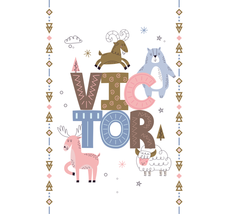 斯堪的纳维亚/北欧盲人儿童动物设计与名字 - TenStickers