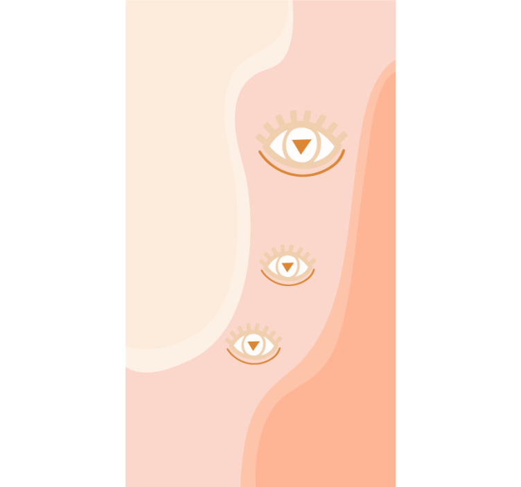 原有的盲人柔波中的眼睛 - TenStickers