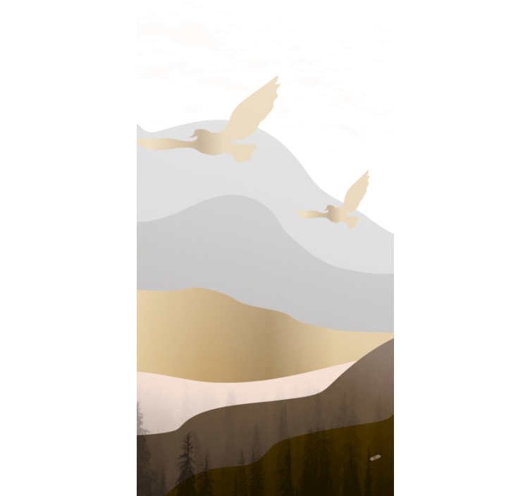 现代盲人飞翔鸟类图案 - TenStickers