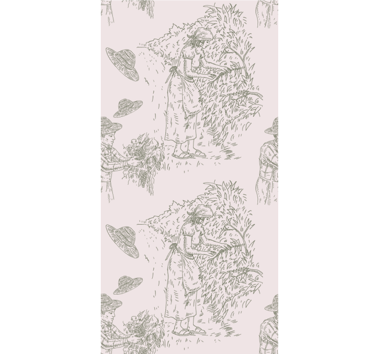 优雅的盲人复古收获场景 - TenStickers