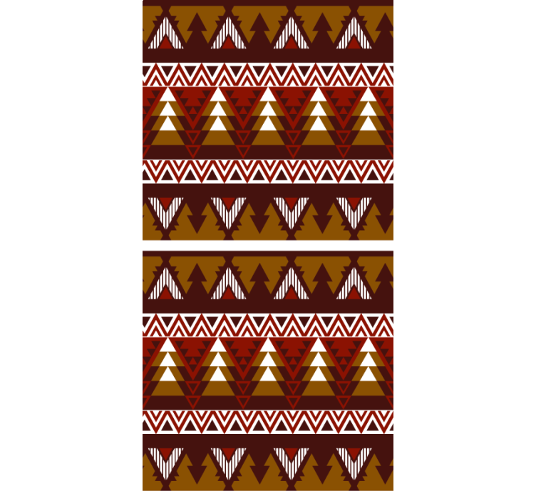 斯堪的纳维亚盲人几何森林图案 - TenStickers