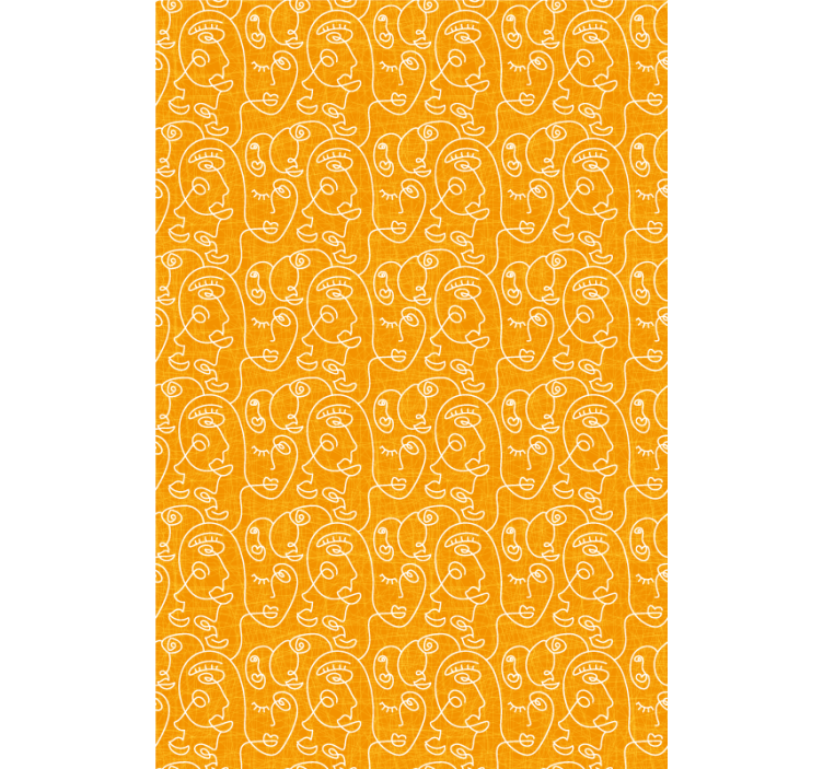 图案化的盲人与风格化面部图案 - TenStickers