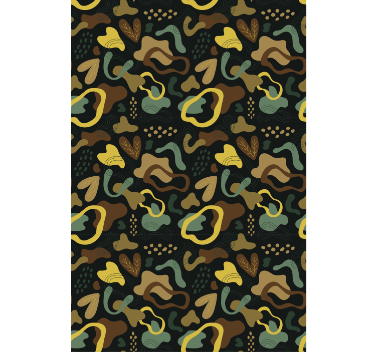 纹理和图案的盲人抽象叶子形状 - TenStickers