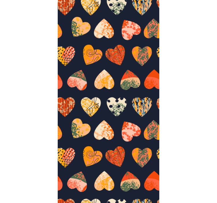 浪漫的盲人心形图案系列 - TenStickers