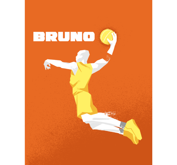 篮球个性化名字运动卷簾 - TenStickers