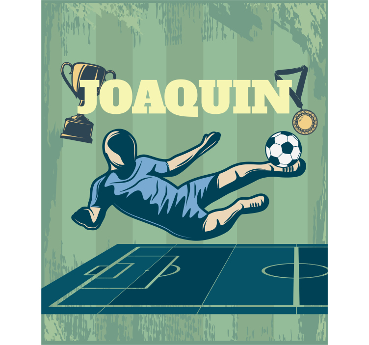 名字卷簾足球 - TenStickers